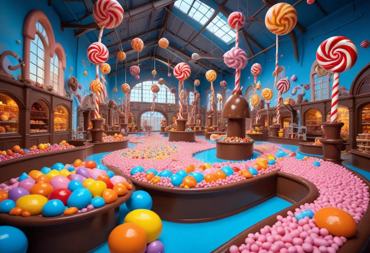 Upptäck rollistan i Willy Wonka och chokladfabriken! illustration