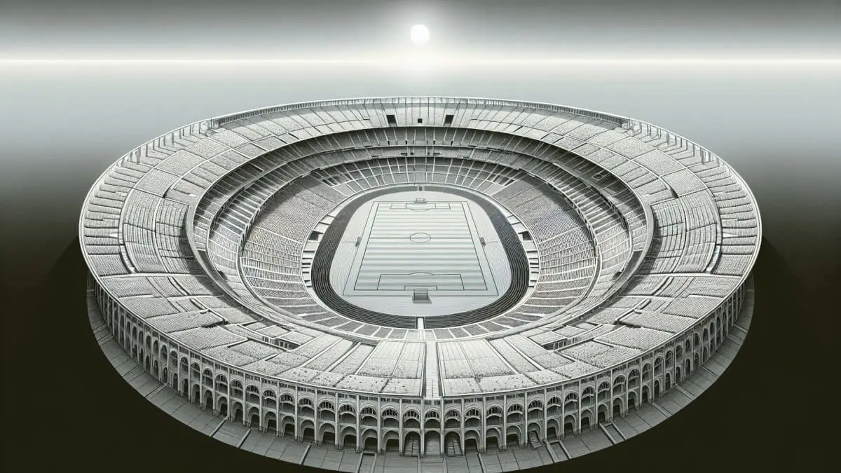 Lista på stora arenor – världens största arena illustration